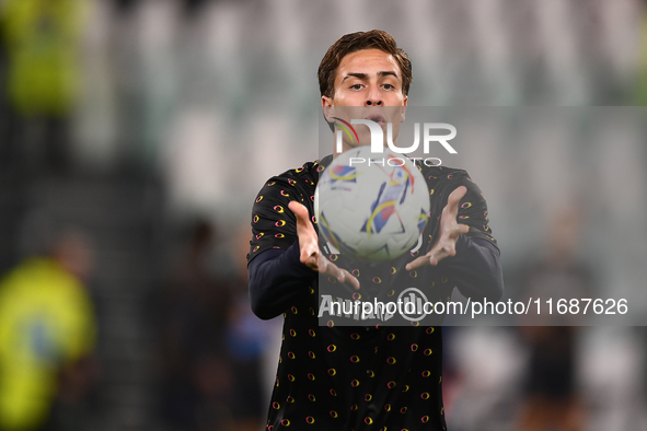 Kenan Yildiz of Juventus during the Serie A match between Juventus FC and SS Lazio at Allianz Stadium in Turin, Italy, on October 19, 2024. 