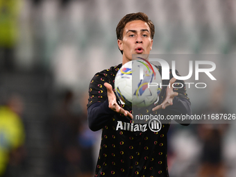 Kenan Yildiz of Juventus during the Serie A match between Juventus FC and SS Lazio at Allianz Stadium in Turin, Italy, on October 19, 2024....