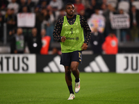 Pierre Kalulu plays during the Serie A match between Juventus FC and SS Lazio at Allianz Stadium in Turin, Italy, on October 19, 2024. (