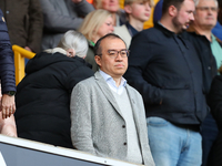 Wolves chairman Jeff Shi attends the Premier League match between Wolverhampton Wanderers and Manchester City at Molineux in Wolverhampton,...