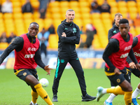 Gary O'Neil manages Wolves during the Premier League match between Wolverhampton Wanderers and Manchester City at Molineux in Wolverhampton,...