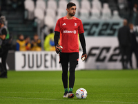 Juventus' goalkeeper Mattia Perin participates in the Serie A match between Juventus FC and SS Lazio at Allianz Stadium in Turin, Italy, on...