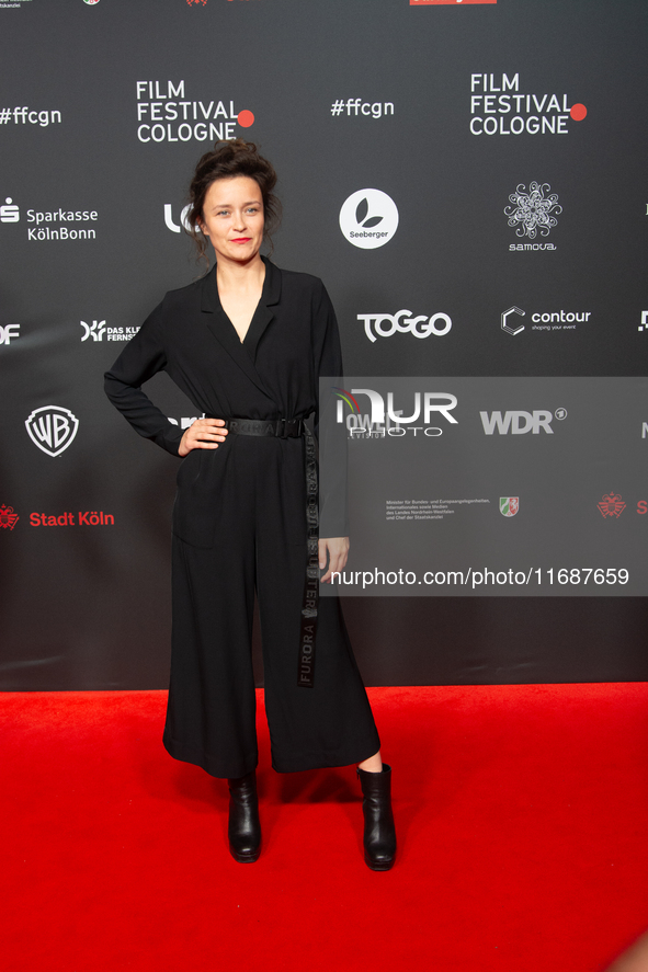 Tinka Fuerst, a German actress, is seen on the red carpet of the photocall for the film ''TATORT KOLN: COLONIUS'' at Film Palast in Cologne,...