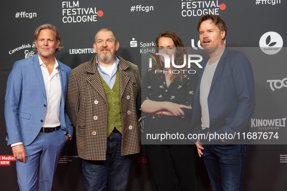 Dietmar Baer, Jan Kruse, Charlotte Rolfes, and Goetz Bolten appear on the red carpet of the photocall for the film ''TATORT KOLN: COLONIUS''...