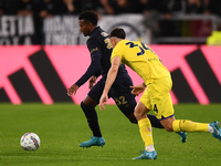 Juan Cabal plays for Juventus during the Serie A match between Juventus FC and SS Lazio at Allianz Stadium in Turin, Italy, on October 19, 2...