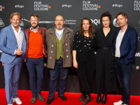 Dietmar Baer, Tinka Fuerst, Roland Riebeling, Jan Kruse, Charlotte Rolfes, and Goetz Bolten appear on the red carpet of the photocall for th...