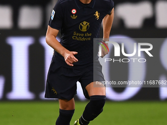 Manuel Locatelli of Juventus plays during the Serie A match between Juventus FC and SS Lazio at Allianz Stadium in Turin, Italy, on October...