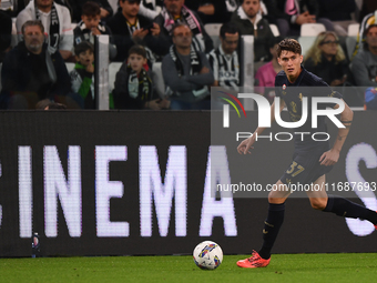 Juventus' Nicolo Savona participates in the Serie A match between Juventus FC and SS Lazio at Allianz Stadium in Turin, Italy, on October 19...