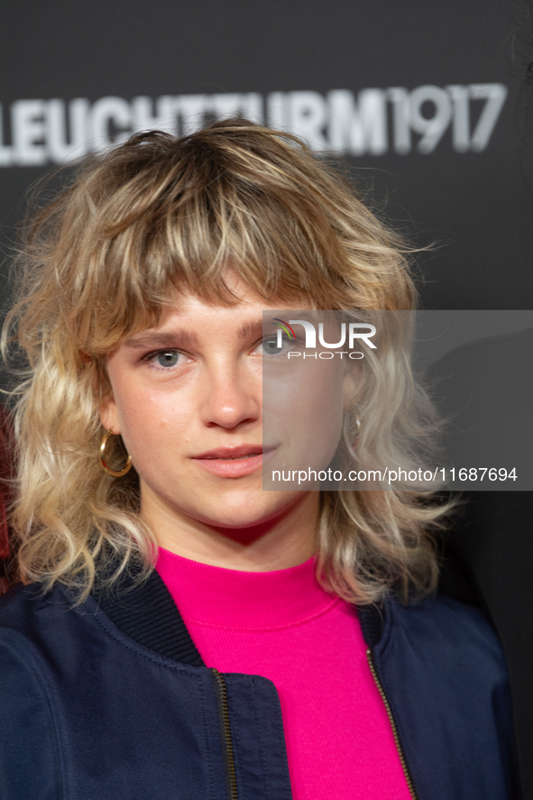 Sinje Irslinger, a German actress, is seen on the red carpet of the photocall for the film ''TATORT KOLN: COLONIUS'' at Film Palast in Colog...