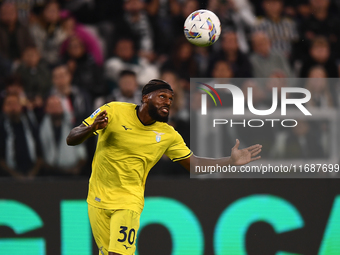 Nuno Tavares of Lazio plays during the Serie A match between Juventus FC and SS Lazio at Allianz Stadium in Turin, Italy, on October 19, 202...