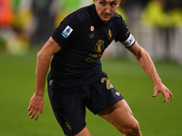 Andrea Cambiaso of Juventus plays during the Serie A match between Juventus FC and SS Lazio at Allianz Stadium in Turin, Italy, on October 1...