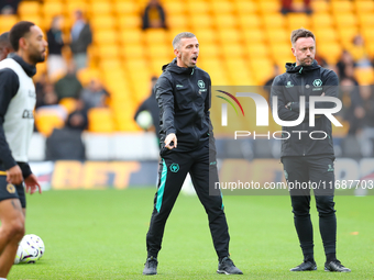 Gary O'Neil manages Wolves during the Premier League match between Wolverhampton Wanderers and Manchester City at Molineux in Wolverhampton,...