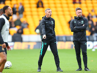 Gary O'Neil manages Wolves during the Premier League match between Wolverhampton Wanderers and Manchester City at Molineux in Wolverhampton,...