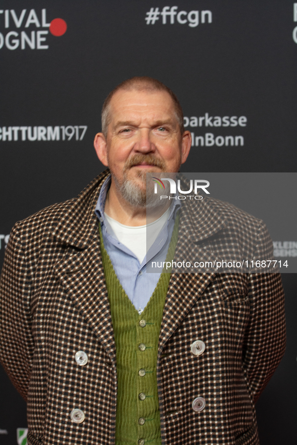 Dietmar Baer, a German actor, is seen on the red carpet of the photocall for the film ''TATORT KOLN: COLONIUS'' at Film Palast in Cologne, G...