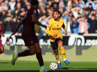 Matheus Cunha of Wolves participates in the Premier League match between Wolverhampton Wanderers and Manchester City at Molineux in Wolverha...