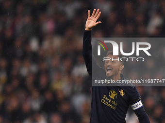 Danilo expresses disappointment during the Serie A match between Juventus FC and SS Lazio at Allianz Stadium in Turin, Italy, on October 19,...