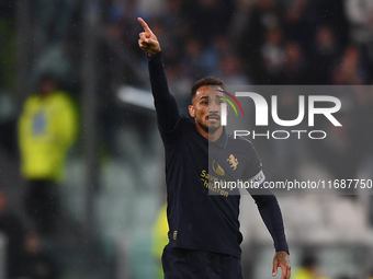 Danilo expresses disappointment during the Serie A match between Juventus FC and SS Lazio at Allianz Stadium in Turin, Italy, on October 19,...