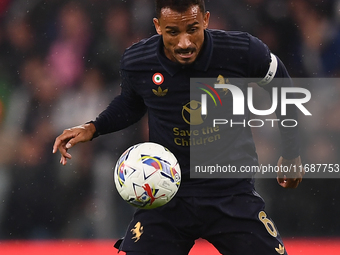 Danilo expresses disappointment during the Serie A match between Juventus FC and SS Lazio at Allianz Stadium in Turin, Italy, on October 19,...