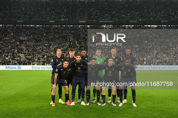 Juventus poses before the Serie A match between Juventus FC and SS Lazio at Allianz Stadium in Turin, Italy, on October 19, 2024. 