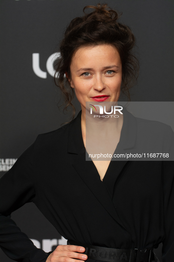 Tinka Fuerst, a German actress, is seen on the red carpet of the photocall for the film ''TATORT KOLN: COLONIUS'' at Film Palast in Cologne,...