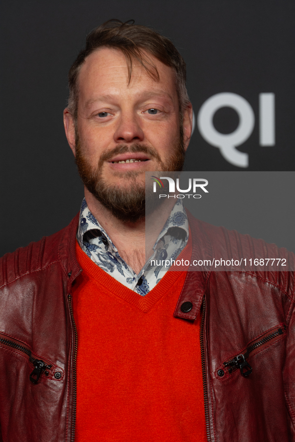 Roland Riebeling, a German actor, appears on the red carpet of the photocall for the film ''TATORT KOLN: COLONIUS'' at Film Palast in Cologn...