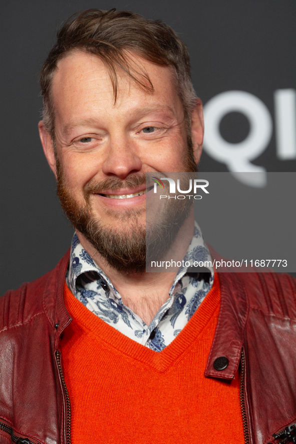 Roland Riebeling, a German actor, appears on the red carpet of the photocall for the film ''TATORT KOLN: COLONIUS'' at Film Palast in Cologn...