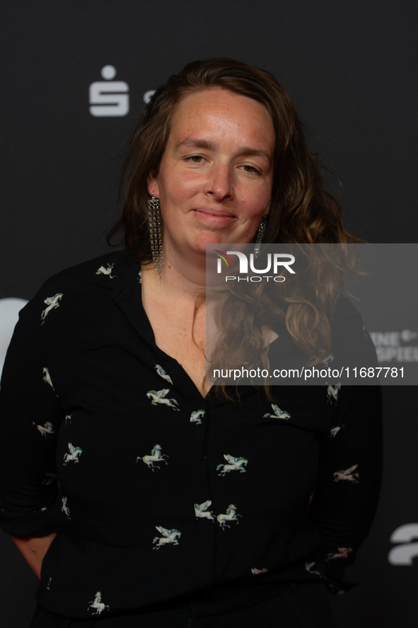 Charlotte Rolfes, a film director, is on the red carpet of the photocall for the film ''TATORT KOLN: COLONIUS'' at Film Palast in Cologne, G...