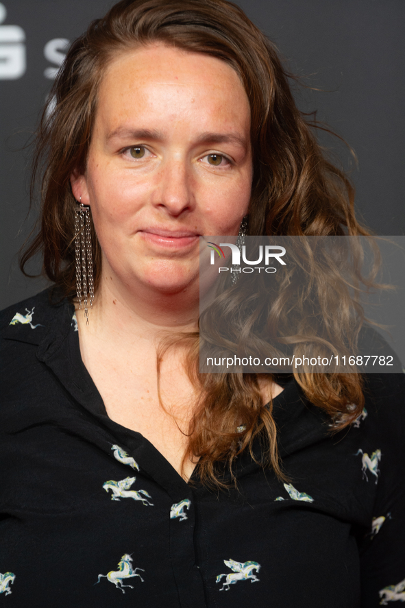 Charlotte Rolfes, a film director, is on the red carpet of the photocall for the film ''TATORT KOLN: COLONIUS'' at Film Palast in Cologne, G...