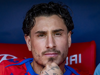 Jose Gimenez of Atletico de Madrid sits on the bench during the La Liga EA Sports 2024/25 football match between Atletico de Madrid and CD L...