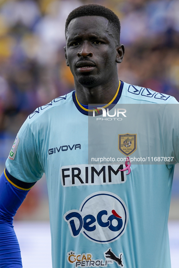 Demba Thiam of SS Juve Stabia during the Serie B match between SS Juve Stabia and Cremonese at Stadio Romeo Menti Castellammare Di Stabia It...