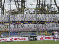 Supporters of Cremonese during the Serie B match between SS Juve Stabia and Cremonese at Stadio Romeo Menti Castellammare Di Stabia Italy on...