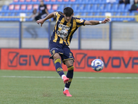 Niccolo Fortini of SS Juve Stabia during the Serie B match between SS Juve Stabia and Cremonese at Stadio Romeo Menti Castellammare Di Stabi...