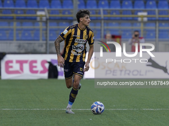 Romano Floriani Mussolini of SS Juve Stabia during the Serie B match between SS Juve Stabia and Cremonese at Stadio Romeo Menti Castellammar...