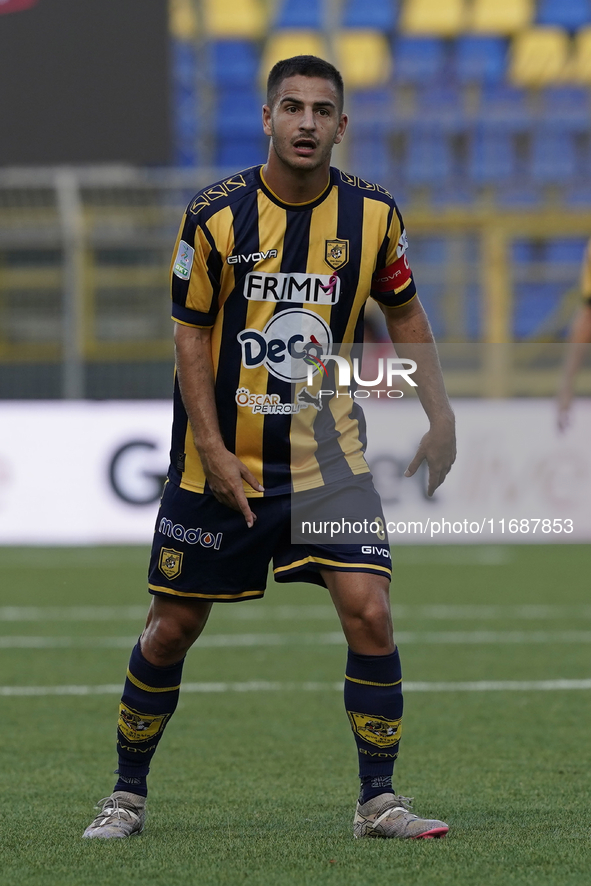 Davide Buglio of SS Juve Stabia during the Serie B match between SS Juve Stabia and Cremonese at Stadio Romeo Menti Castellammare Di Stabia...