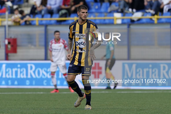 Fabio Maistro of SS Juve Stabia during the Serie B match between SS Juve Stabia and Cremonese at Stadio Romeo Menti Castellammare Di Stabia...