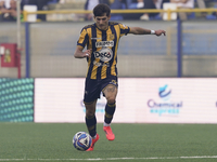 Niccolo Fortini of SS Juve Stabia during the Serie B match between SS Juve Stabia and Cremonese at Stadio Romeo Menti Castellammare Di Stabi...