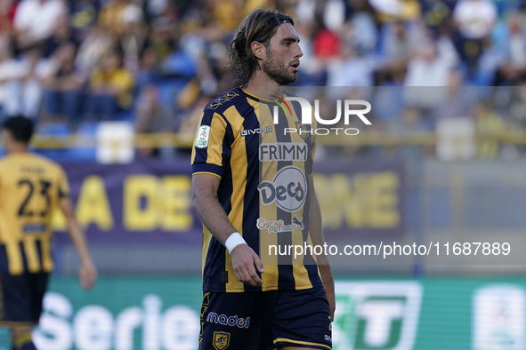 Marco Varnier of SS Juve Stabia during the Serie B match between SS Juve Stabia and Cremonese at Stadio Romeo Menti Castellammare Di Stabia...