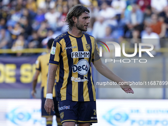 Marco Varnier of SS Juve Stabia during the Serie B match between SS Juve Stabia and Cremonese at Stadio Romeo Menti Castellammare Di Stabia...