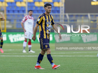 Christian Pierobon of SS Juve Stabia during the Serie B match between SS Juve Stabia and Cremonese at Stadio Romeo Menti Castellammare Di St...