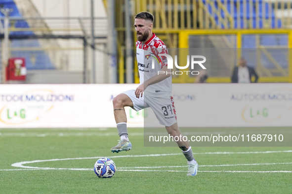 Zan Majer of Cremonese during the Serie B match between SS Juve Stabia and Cremonese at Stadio Romeo Menti Castellammare Di Stabia Italy on...