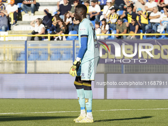 Demba Thiam of SS Juve Stabia during the Serie B match between SS Juve Stabia and Cremonese at Stadio Romeo Menti Castellammare Di Stabia It...