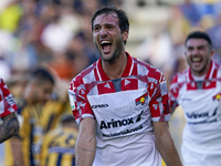 Franco Vazquez of Cremonese during celebrates after scoring the Serie B match between SS Juve Stabia and Cremonese at Stadio Romeo Menti Cas...