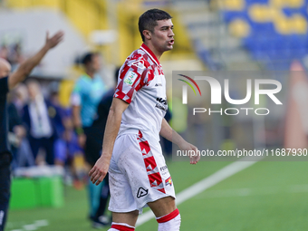 Luca Zanimacchia of Cremonese during the Serie B match between SS Juve Stabia and Cremonese at Stadio Romeo Menti Castellammare Di Stabia It...