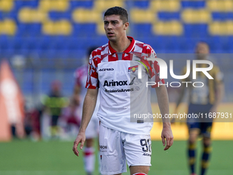 Luca Zanimacchia of Cremonese during the Serie B match between SS Juve Stabia and Cremonese at Stadio Romeo Menti Castellammare Di Stabia It...