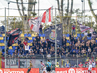 Supporters of US Cremonese during the Serie B match between SS Juve Stabia and Cremonese at Stadio Romeo Menti Castellammare Di Stabia Italy...