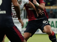 Karol Linetty of Torino FC participates in the Serie A TIM match between Cagliari Calcio and Torino FC in Italy on October 20, 2024 (