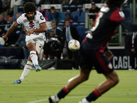 Saul Coco of Torino FC participates in the Serie A TIM match between Cagliari Calcio and Torino FC in Italy on October 20, 2024 (