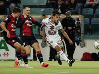 During the Serie A TIM match between Cagliari Calcio and Torino FC in Italy on October 20, 2024 (