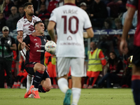 Roberto Piccoli (#91 Cagliari Calcio) participates in the Serie A TIM match between Cagliari Calcio and Torino FC in Italy on October 20, 20...