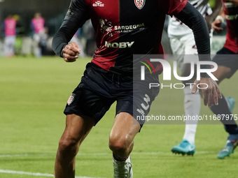 Tommaso Augello (#27 Cagliari Calcio) participates in the Serie A TIM match between Cagliari Calcio and Torino FC in Italy on October 20, 20...